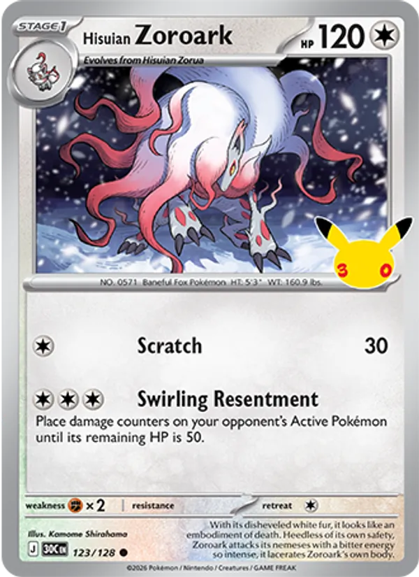Hisuian Zoroark 123/128