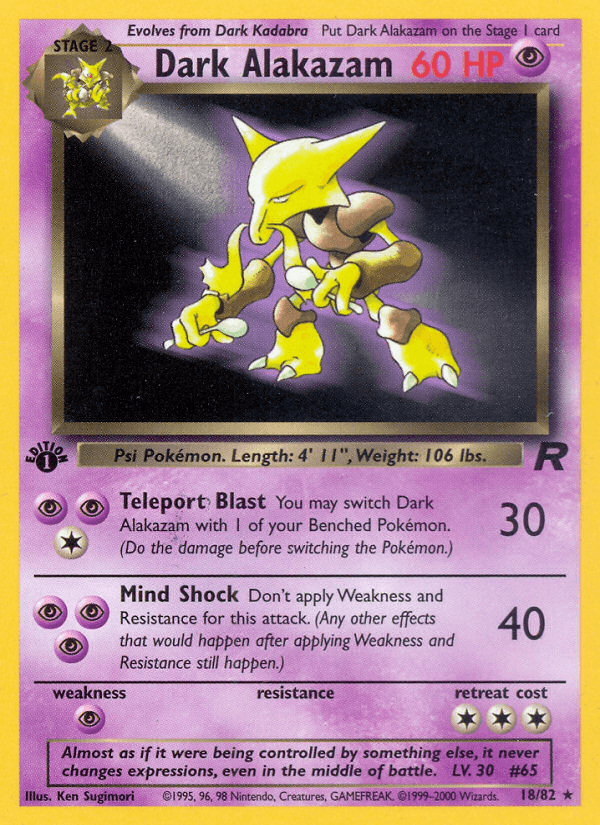 Dark Alakazam 18/82