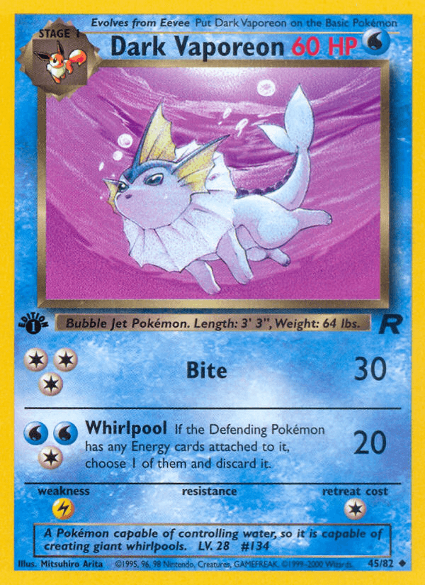 Dark Vaporeon 45/82