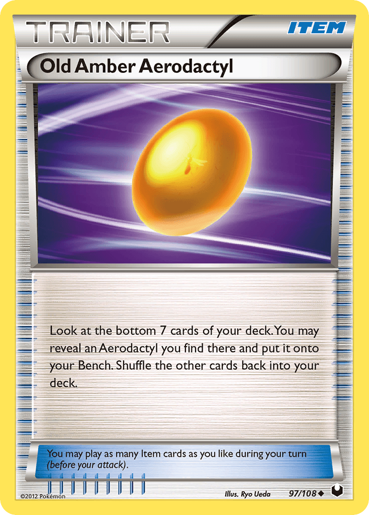 Old Amber Aerodactyl 97/108