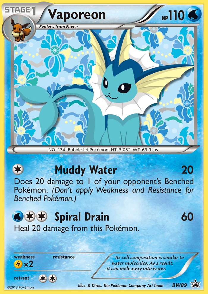 Vaporeon BW89/101