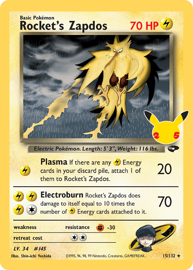 Rocket's Zapdos 15/25