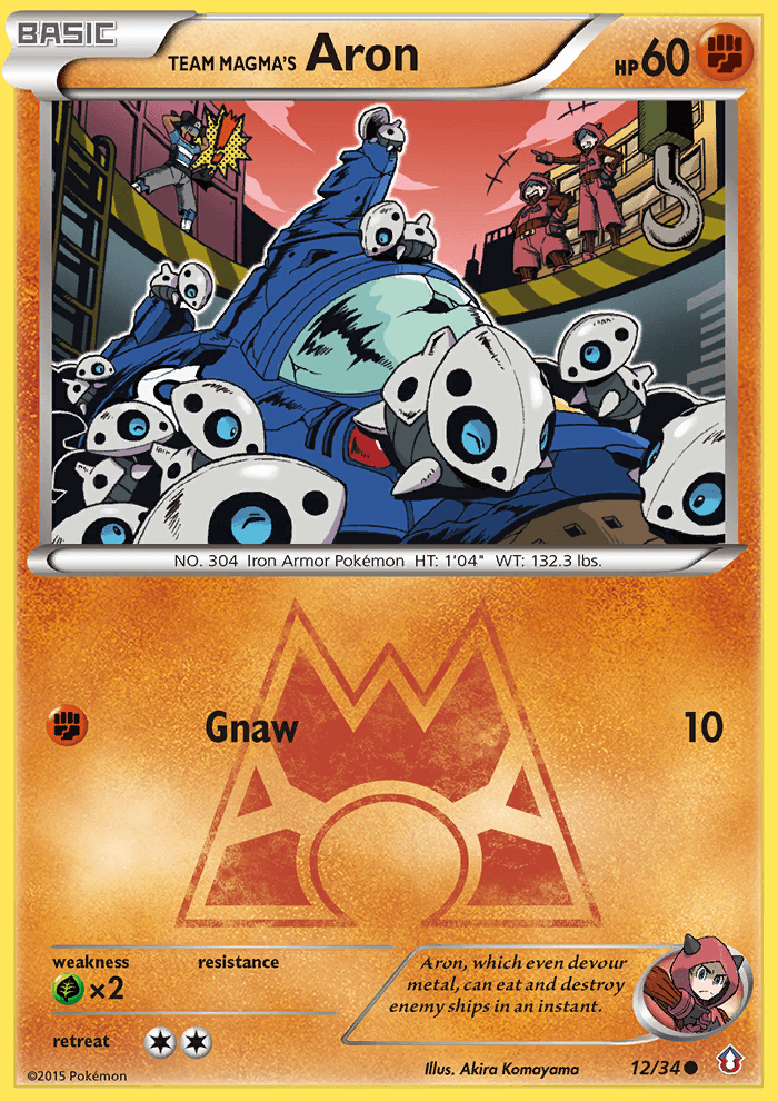 Team Magma's Aron 12/34