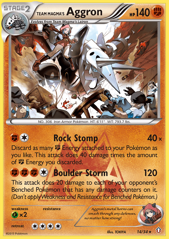 Team Magma's Aggron 14/34