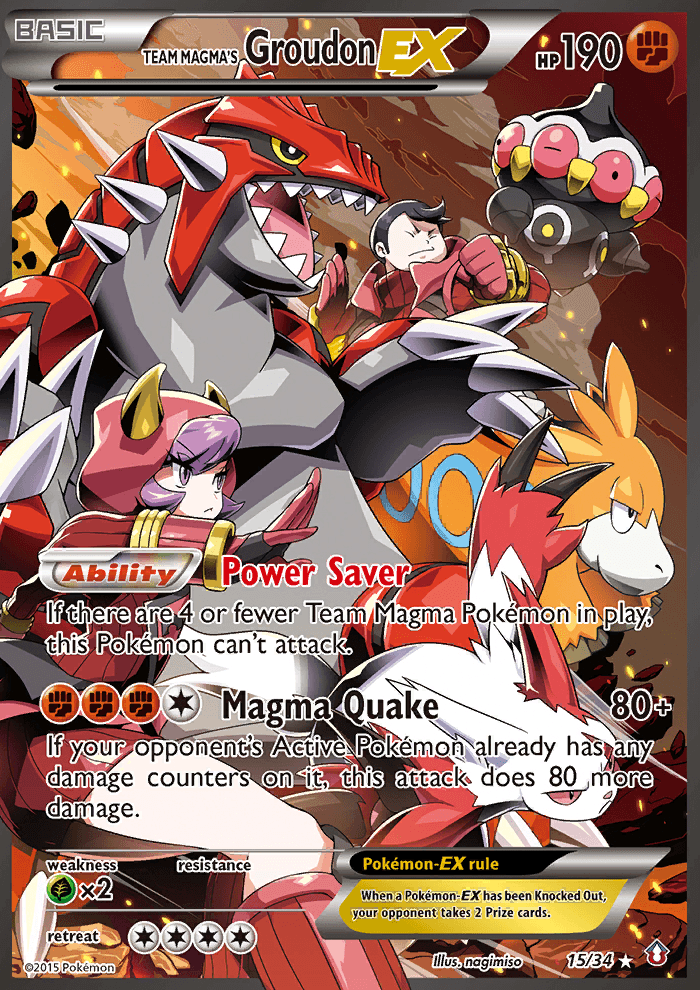 Team Magma's Groudon-EX 15/34