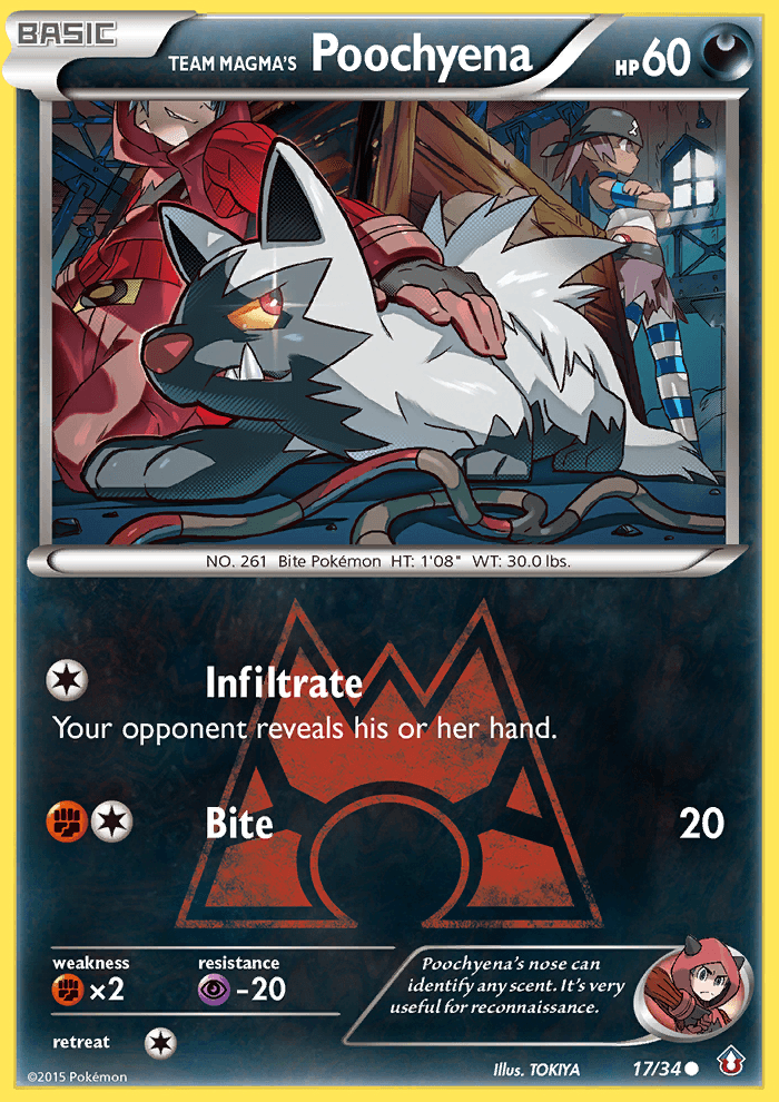 Team Magma's Poochyena 17/34