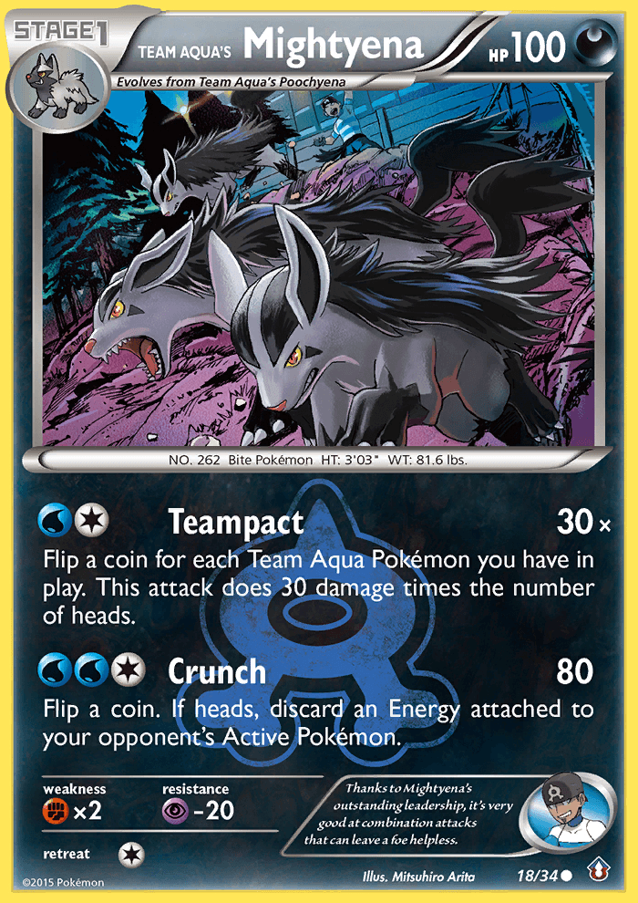 Team Aqua's Mightyena 18/34