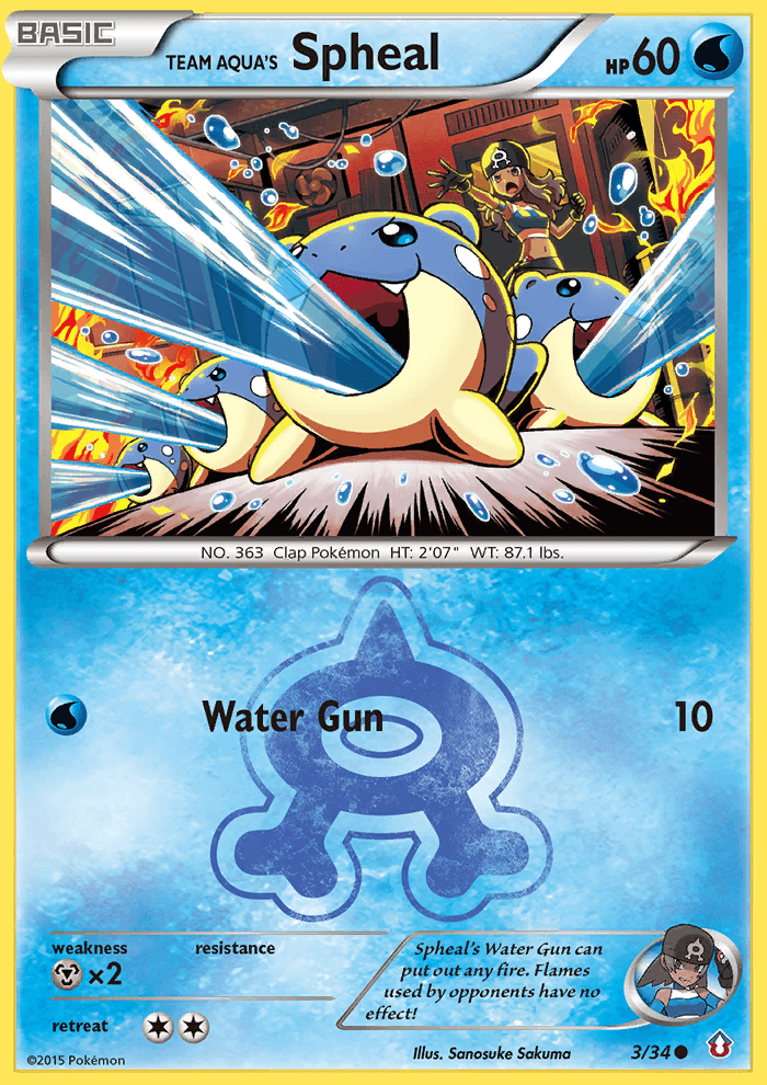 Team Aqua's Spheal 3/34