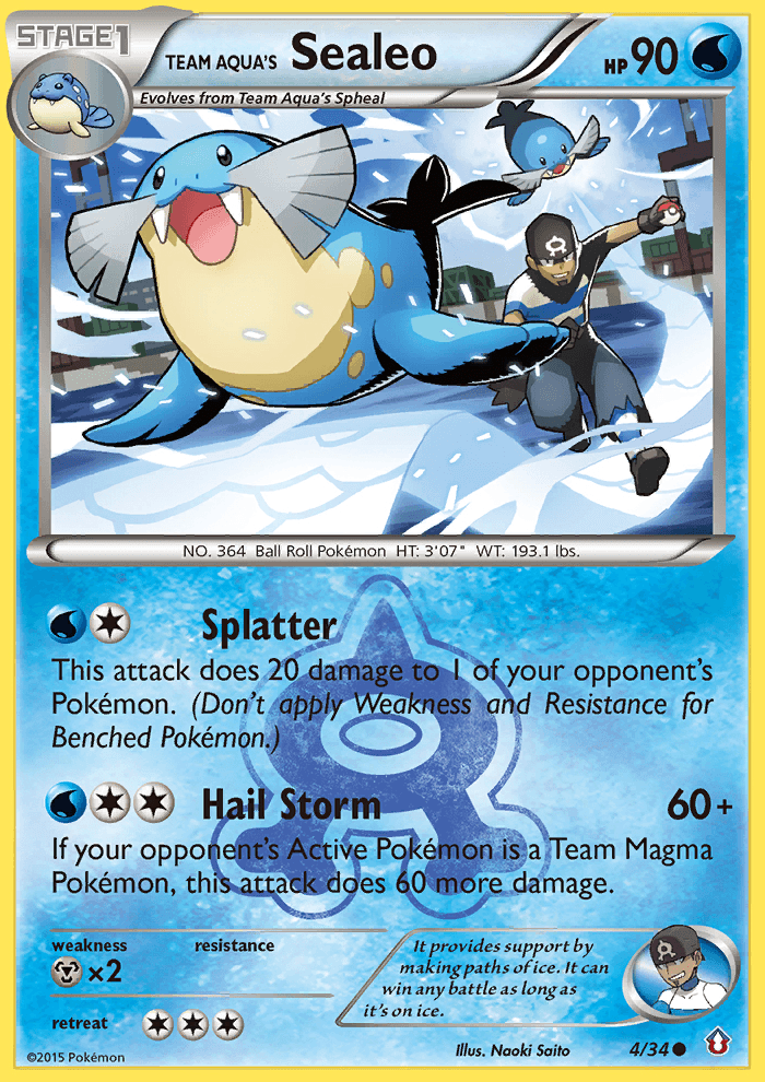 Team Aqua's Sealeo 4/34