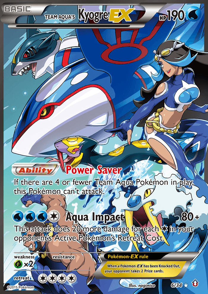 Team Aqua's Kyogre-EX 6/34