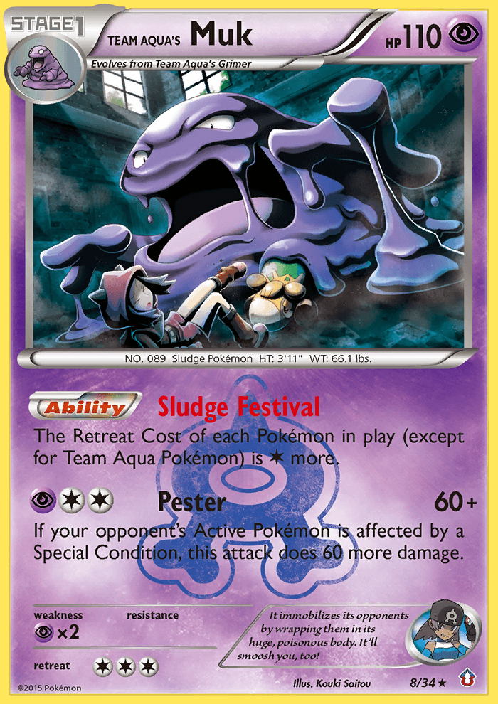 Team Aqua's Muk 8/34
