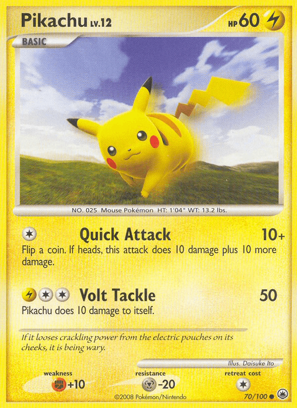 Pikachu 70/100