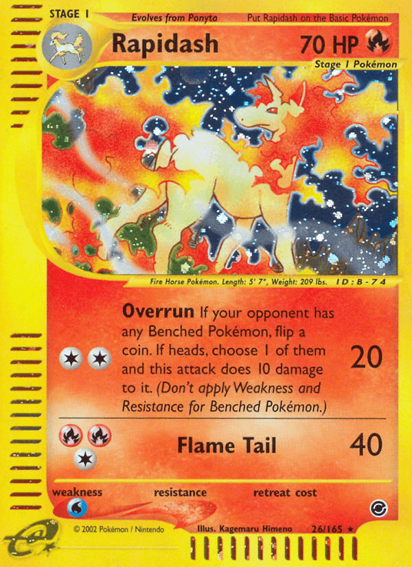 Rapidash 26/165