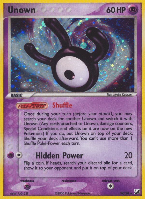 Unown W/115