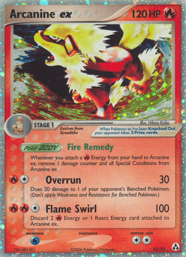 Arcanine ex 83/92