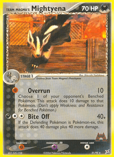 Team Magma's Mightyena 21/95