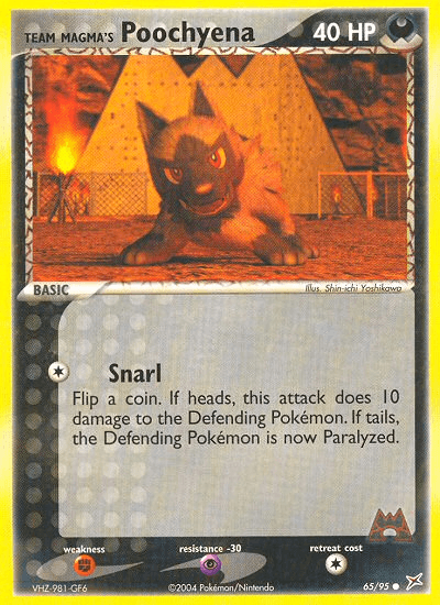 Team Magma's Poochyena 65/95