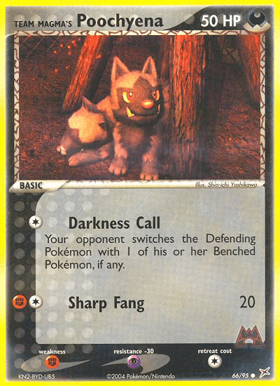 Team Magma's Poochyena 66/95