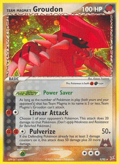 Team Magma's Groudon 9/95