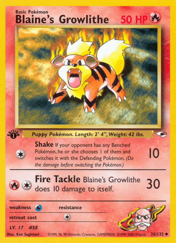 Blaine's Growlithe 35/132