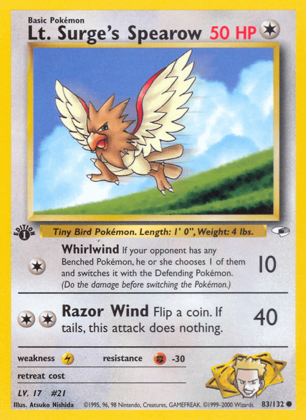 Lt. Surge's Spearow 83/132