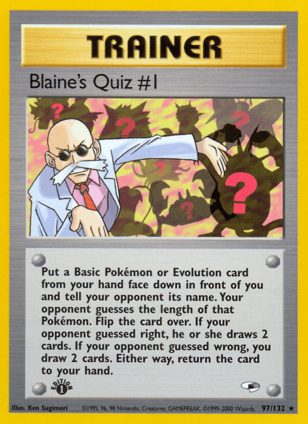 Blaine's Quiz #1 97/132
