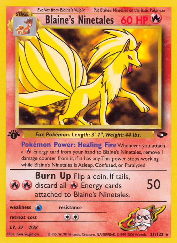 Blaine's Ninetales 21/132