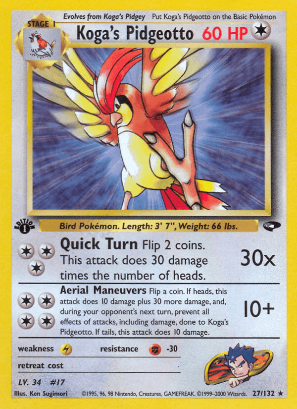 Koga's Pidgeotto 27/132