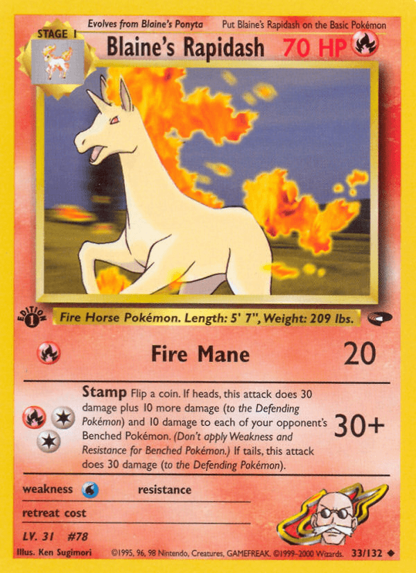 Blaine's Rapidash 33/132