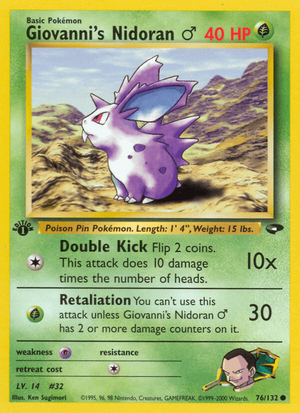 Giovanni's Nidoran ♂ 76/132