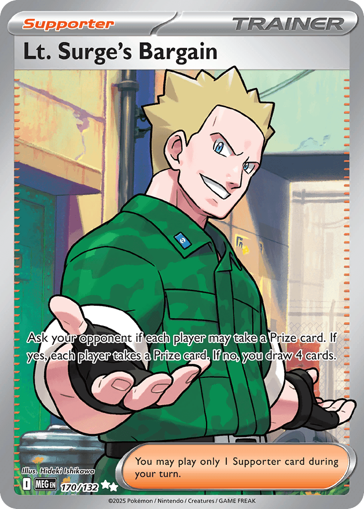 Lt. Surge's Bargain 170/132