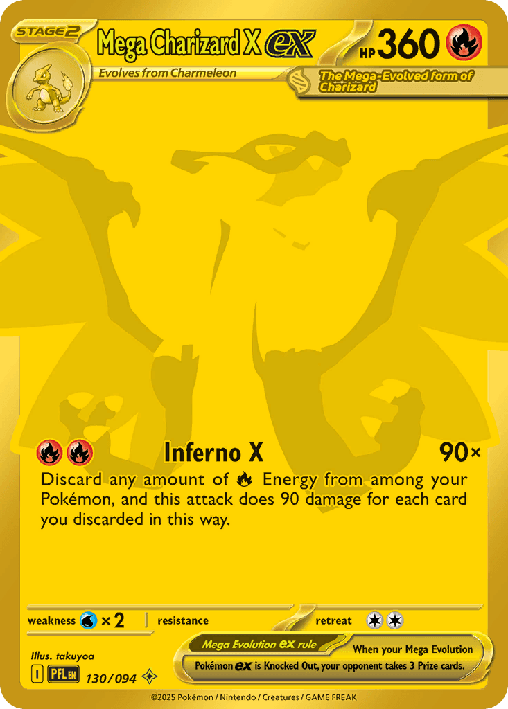Mega Charizard X ex 130/94