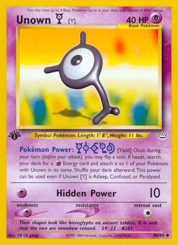 Unown [Y] 40/64