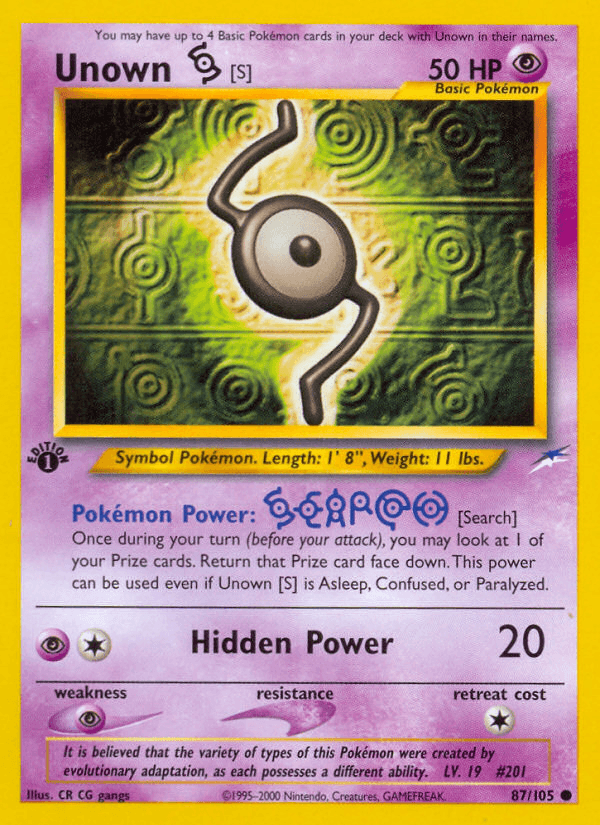 Unown [S] 87/105