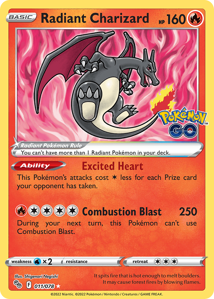Radiant Charizard 11/78