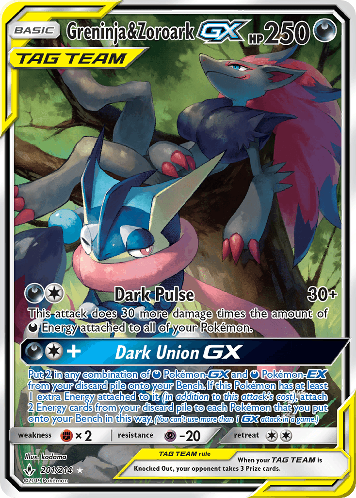Greninja & Zoroark-GX 201/214