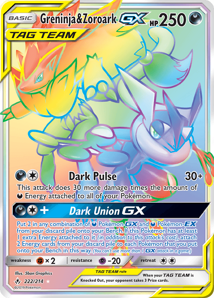 Greninja & Zoroark-GX 222/214