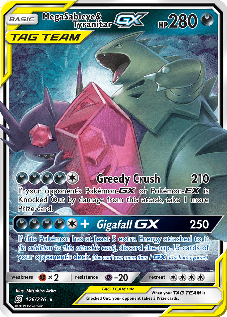 Mega Sableye & Tyranitar-GX 126/236