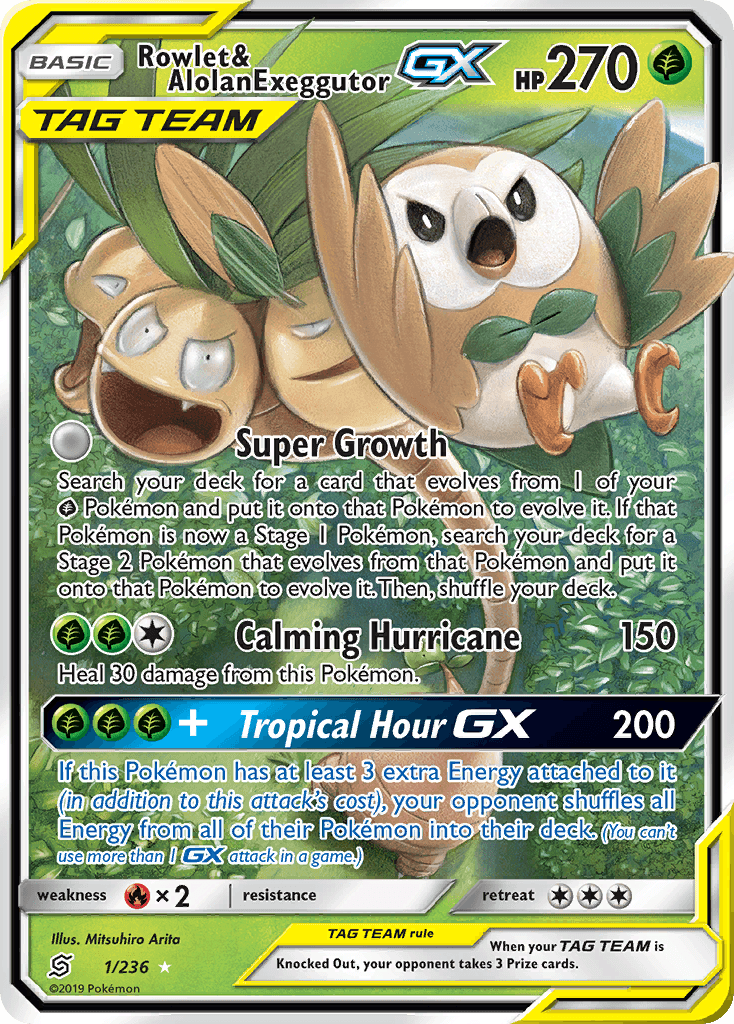 Rowlet & Alolan Exeggutor-GX 1/236