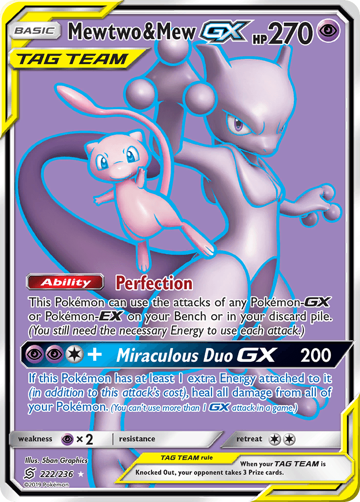 Mewtwo & Mew-GX 222/236