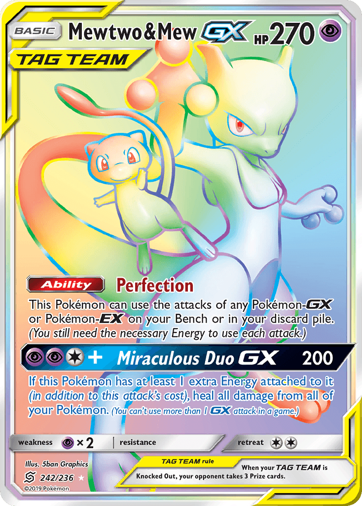 Mewtwo & Mew-GX 242/236