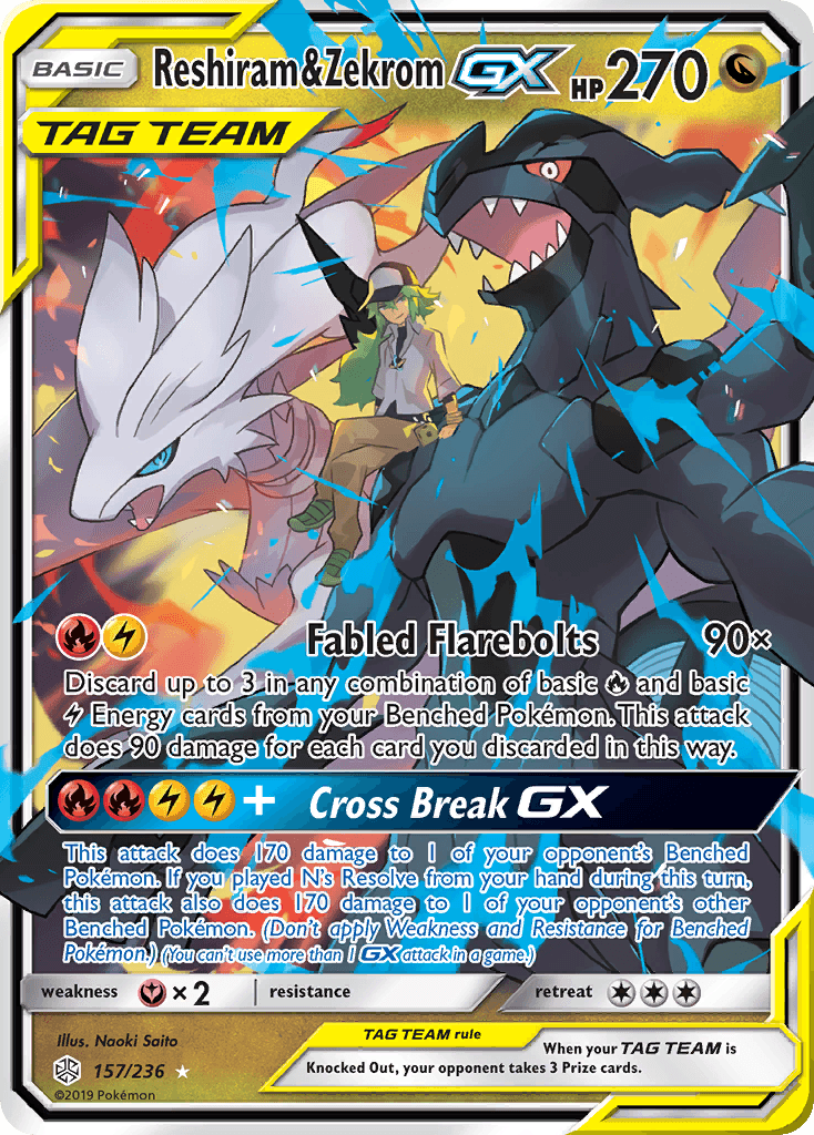 Reshiram & Zekrom-GX 157/236