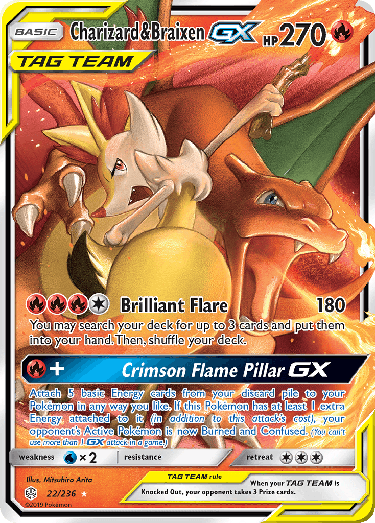 Charizard & Braixen-GX 22/236