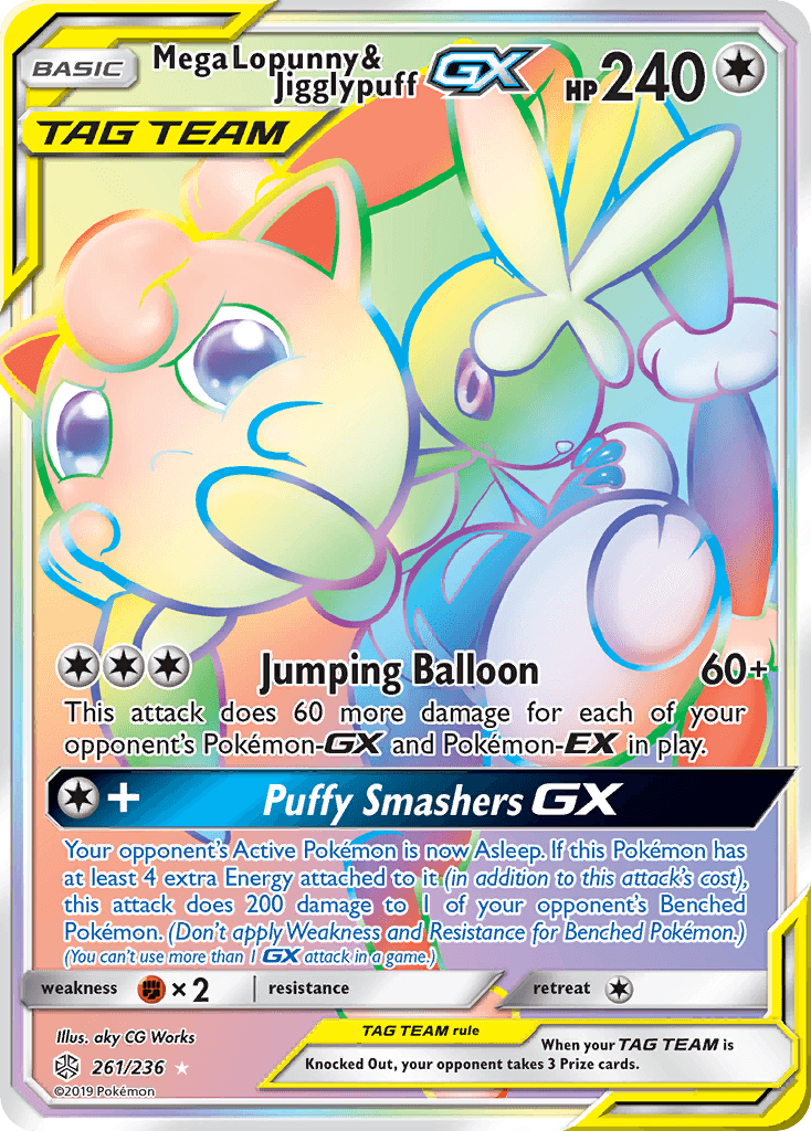 Mega Lopunny & Jigglypuff-GX 261/236