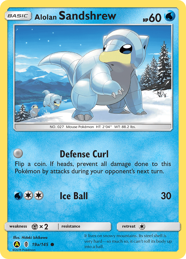 Alolan Sandshrew 19a/145