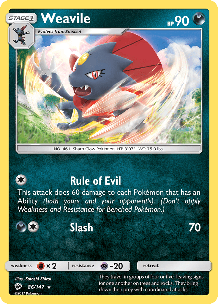 Weavile 86/147
