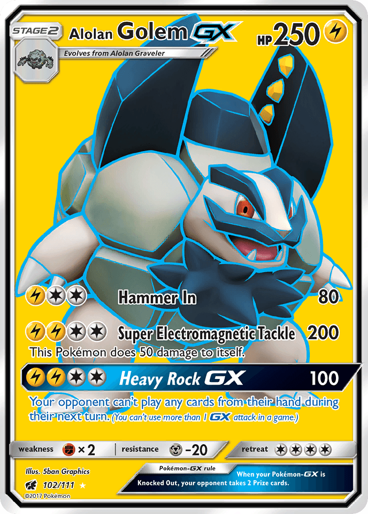 Alolan Golem-GX 102/111