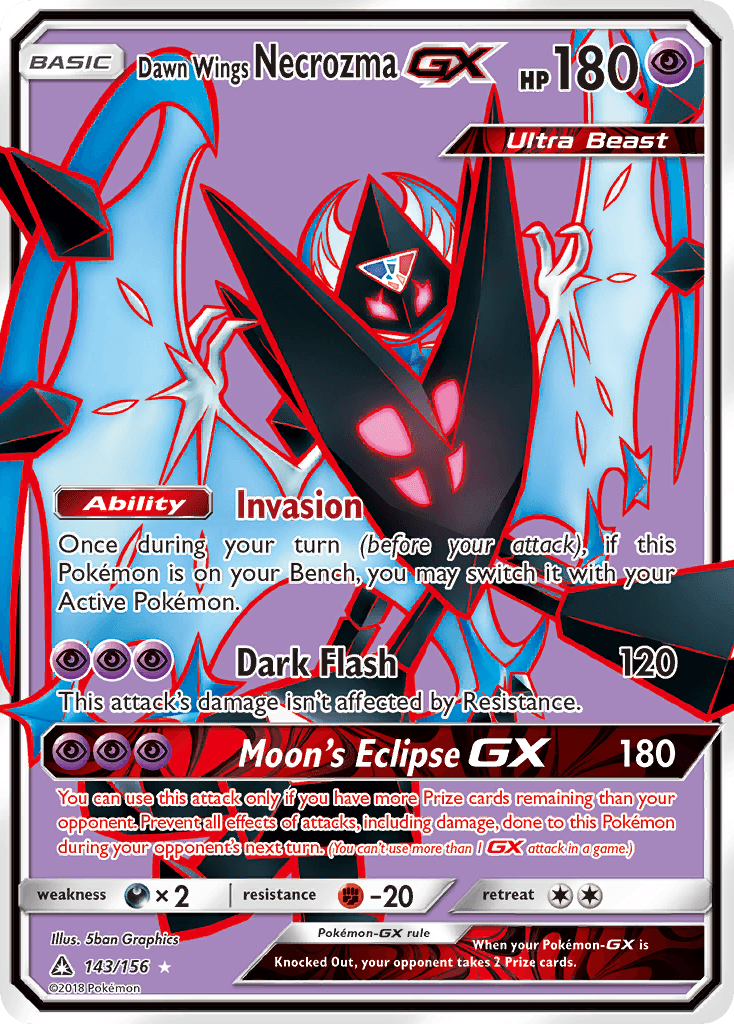 Dawn Wings Necrozma-GX 143/156