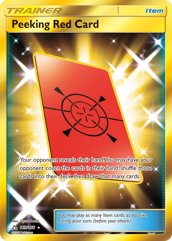 Peeking Red Card 169/156