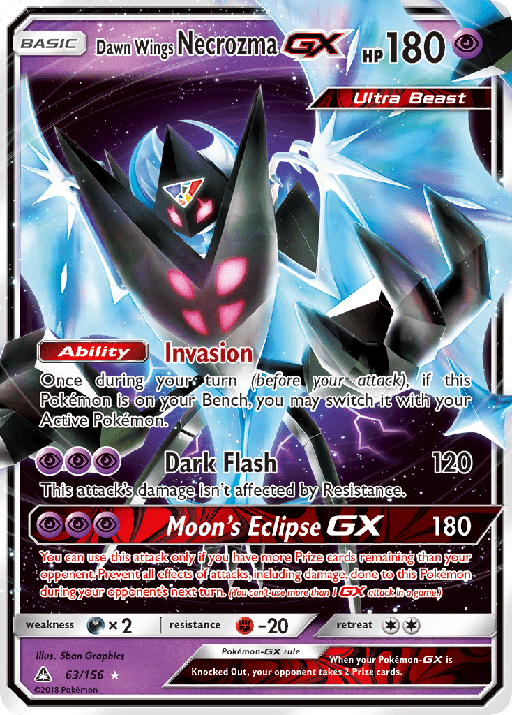 Dawn Wings Necrozma-GX 63/156